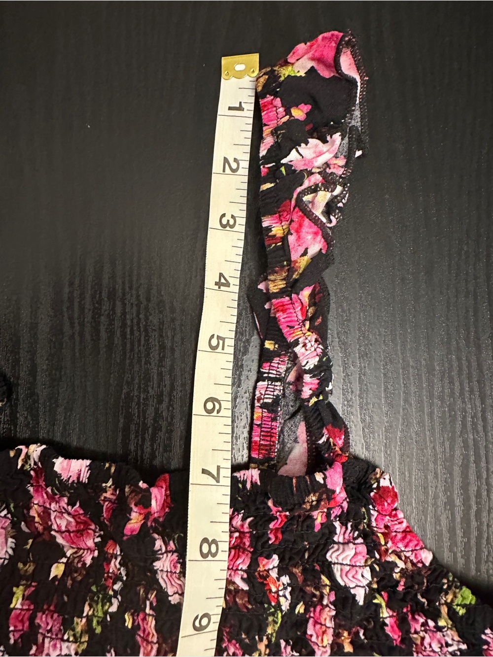 Plus Size 3X Floral Smocked Midi Dress Black Pink Boho Cottagecore - Picture 8 of 13